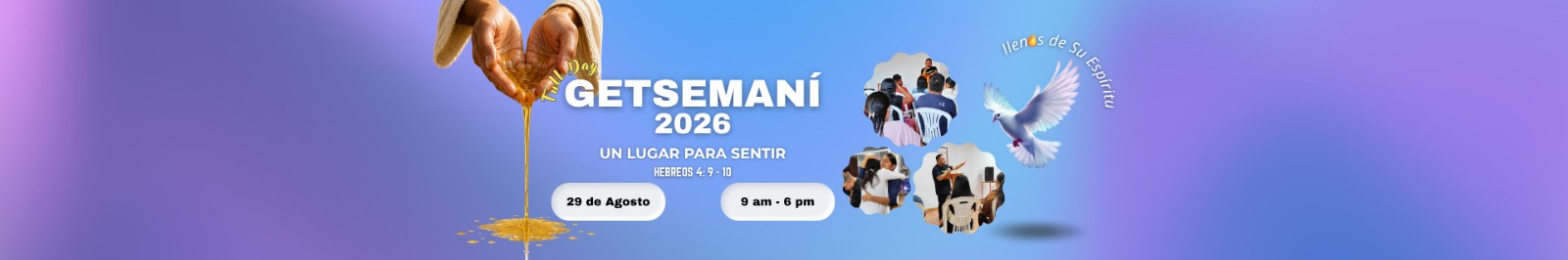Banner Evento Getsemaní 2026